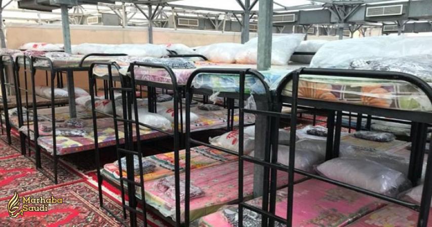 Bunk beds for South Asian pilgrims in Mina
