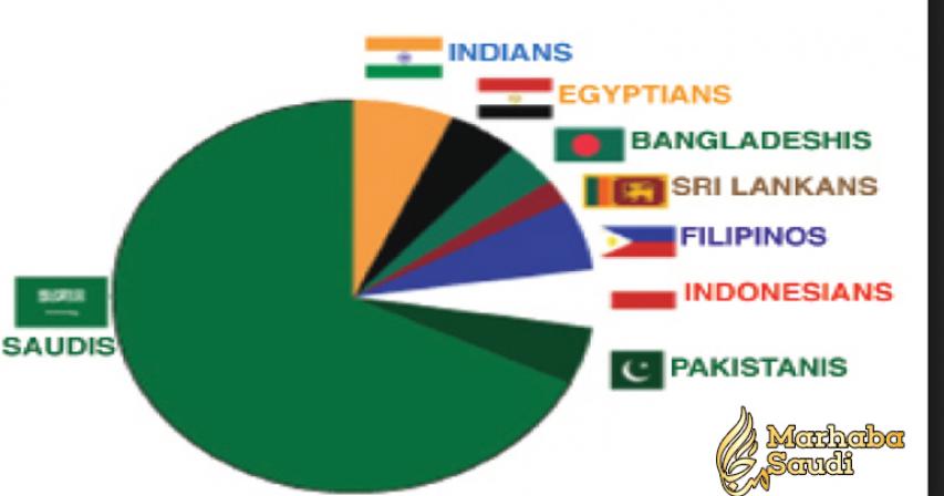 Country Wise Population of Expatriates in Saudi Arabia
