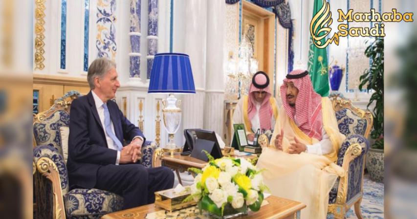 King receives British Chancellor of the Exchequer
