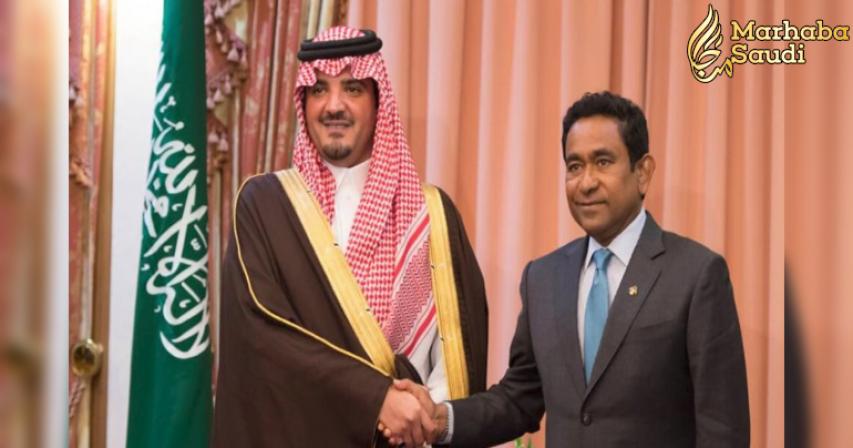 President of The Maldives receives Saudi Minister of Interior
