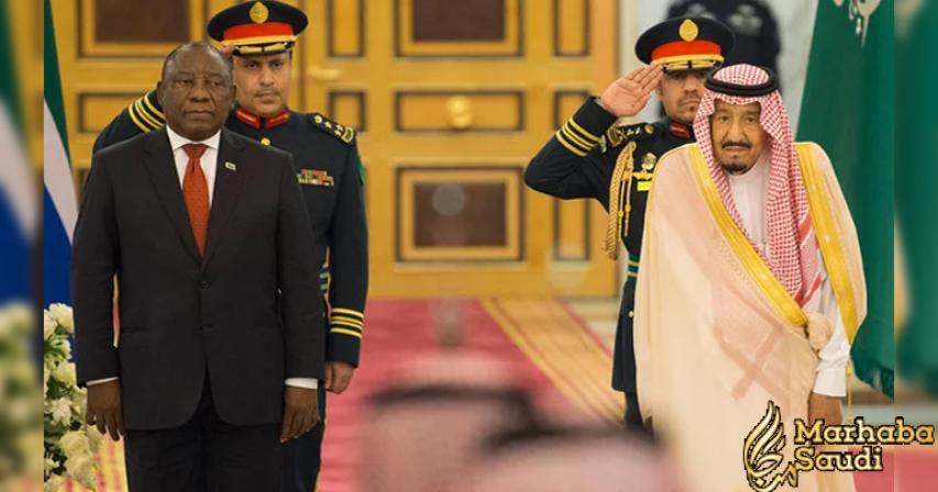 Saudi King Salman receives South African President Ramaphosa

