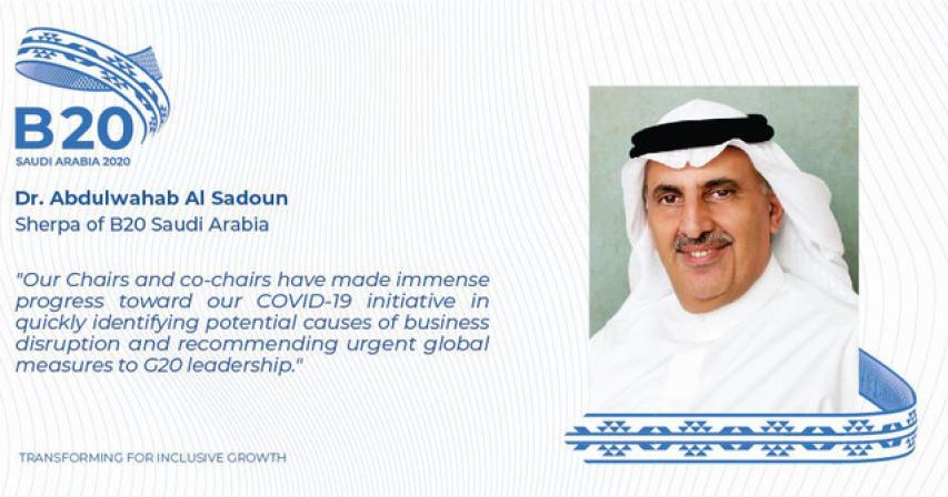 US-Saudi business group hosts meeting to discuss B20 COVID-19 initiative