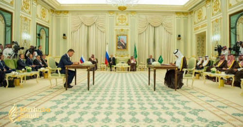 Custodian of the Two Holy Mosques, President of Russian Federation, Witness Saudi-Russian Energy Partnership Event, Co-signing Cooperation Charter, Exchanging Agreements' Ceremonies