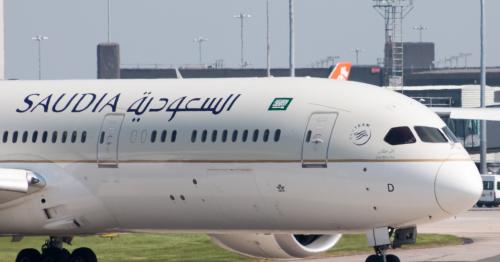 SAUDIA Flight Coming from Japan Arrives At King Khalid International Airport