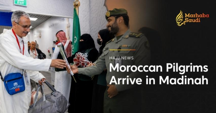 Moroccan Pilgrims Arrive in Madinah via Makkah Route