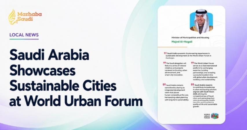 Saudi Arabia Showcases Sustainable Cities at World Urban Forum
