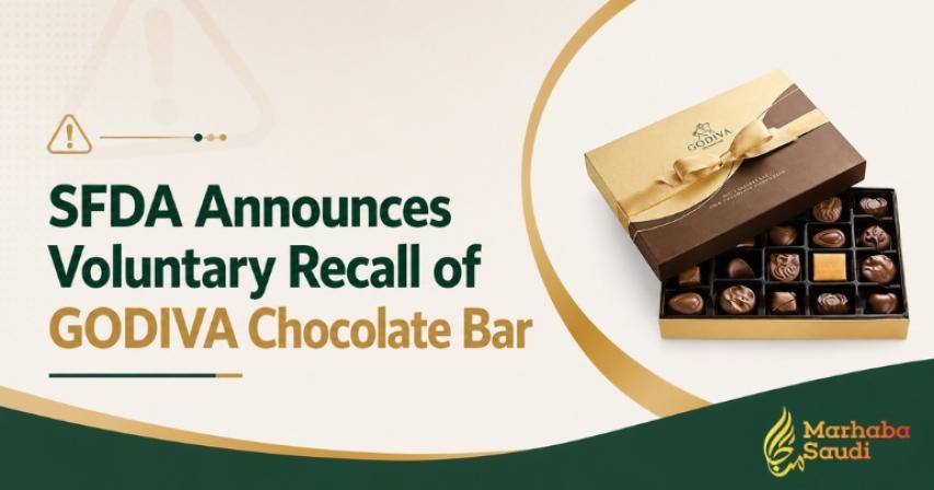 SFDA Announces Voluntary Recall of GODIVA Chocolate Bar
