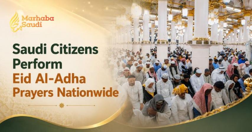 Saudi Citizens Perform Eid Al-Adha Prayers Nationwide
