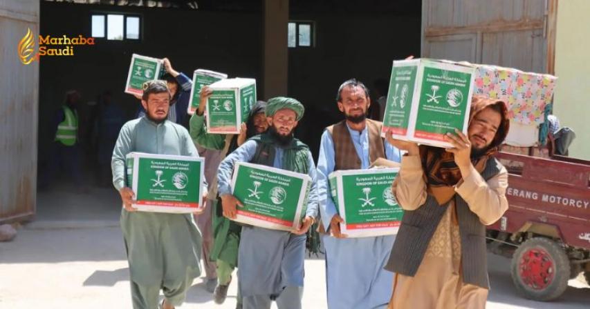 KSrelief Drops 390 Emergency Food Baskets in Kabul