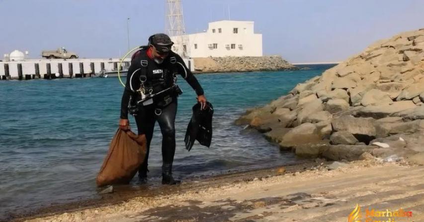 The Border Guard Launches a Volunteer Initiative to Clean the Seabed in Madinah