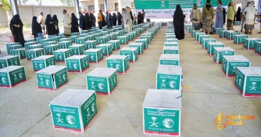 KSrelief Launches The Distribution Of 1,160 Food Baskets In Yemen's Abyan Governorate