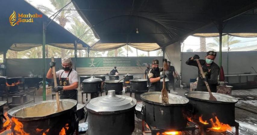 KSrelief hot meals Gaza