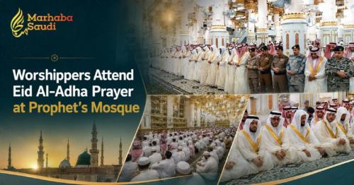 Worshippers Attend Eid Al-Adha Prayer at Prophet’s Mosque