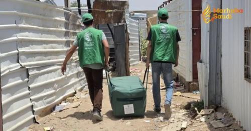 KSrelief Distributes Emergency Shelter Aid in Devastated Marib