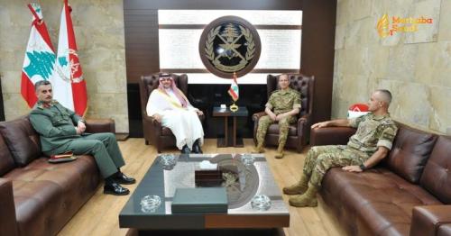 Saudi Ambassador Meets Lebanese Army Commander in Beirut