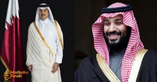 Crown Prince Mohammed bin Salman Calls Qatar Amir to Deliver Condolences for Former Leader's Death