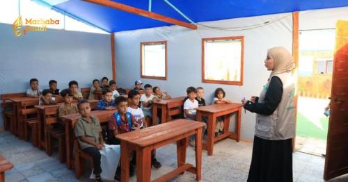 KSrelief Supported Makkah School In Southern Gaza Welcomes Students Safely