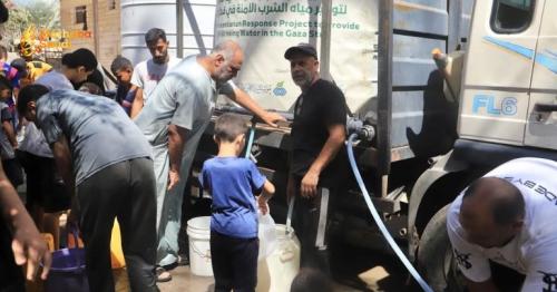 KSrelief Unleashes Massive Water Relief Operation To Support The Gaza Strip